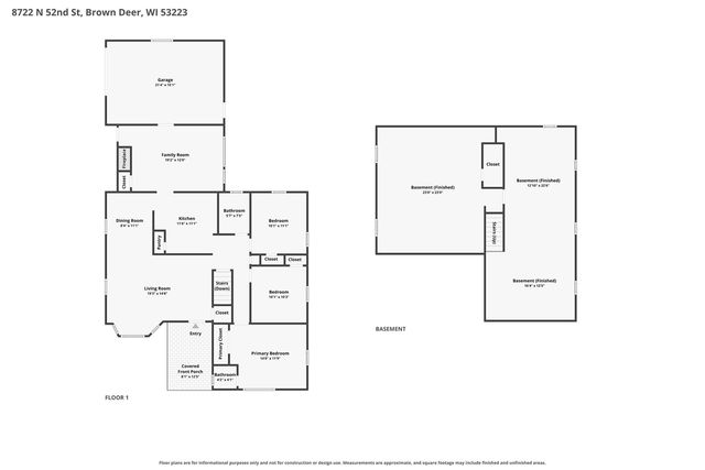 8722 N 52nd STREET, Brown Deer, WI 53223