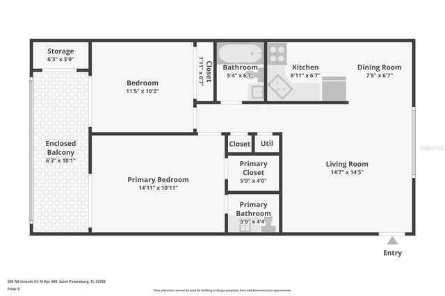 209 NE LINCOLN CIRCLE N 309, St Petersburg, FL 33702