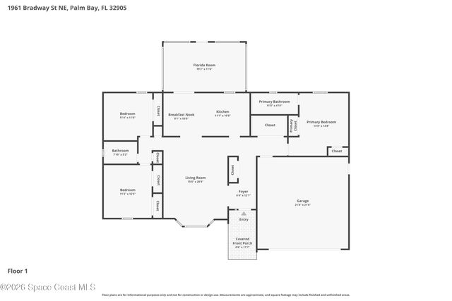 1961 Bradway Street NE, Palm Bay, FL 32905