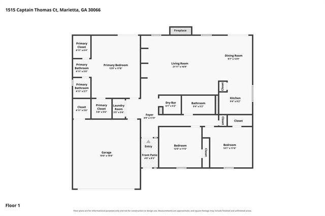 1515 Captain Thomas Court, Marietta, GA 30066