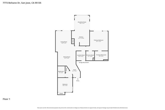 7773 Beltane Drive, San Jose, CA 95135