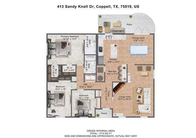 413 Sandy Knoll Drive, Coppell, TX 75019