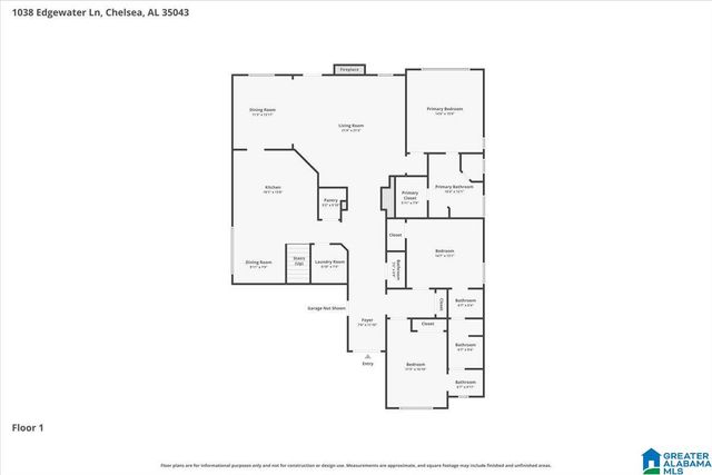 1038 EDGEWATER LANE, Chelsea, AL 35043