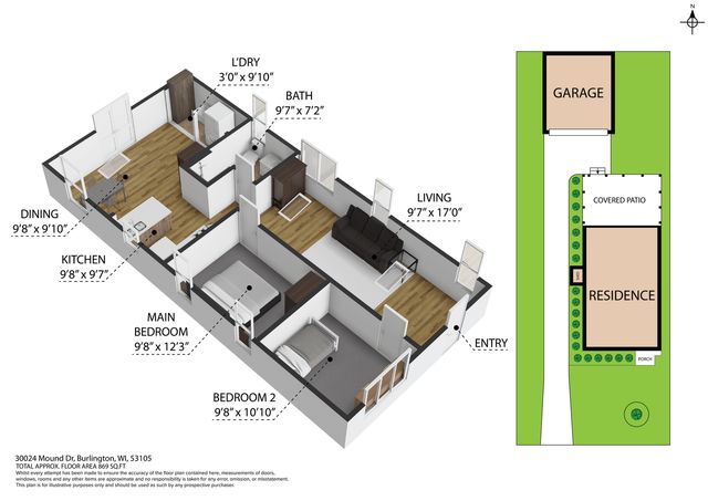 30024 Mound DRIVE, Burlington, WI 53105