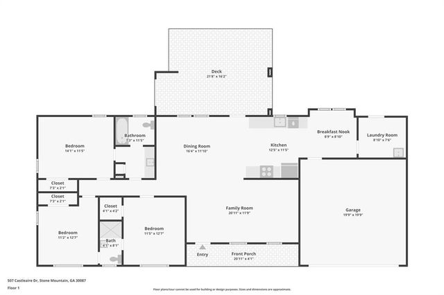 507 Castleaire Drive, Stone Mountain, GA 30087