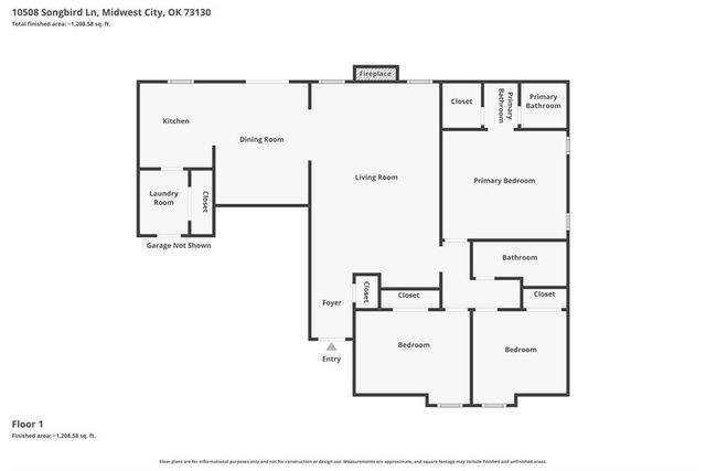 10508 Songbird Lane, Midwest City, OK 73130