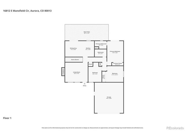 16812 E Mansfield Cir, Aurora, CO 80013