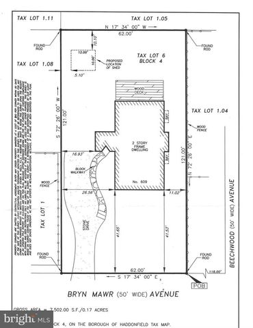 609 BRYN MAWR AVE, Haddonfield, NJ 08033