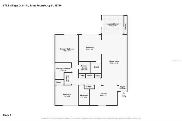 875 S VILLAGE DRIVE N 101, St Petersburg, FL 33716