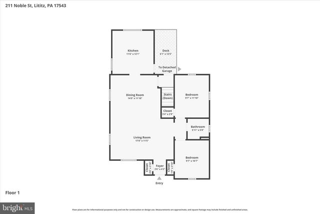 211 NOBLE ST, Lititz, PA 17543