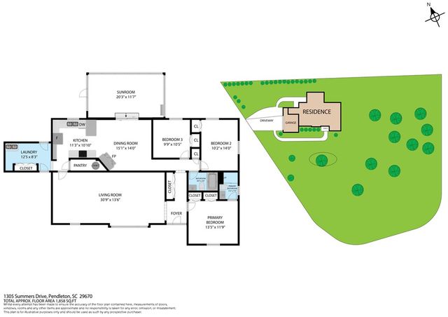 1305 Summers Drive, Pendleton, SC 29670