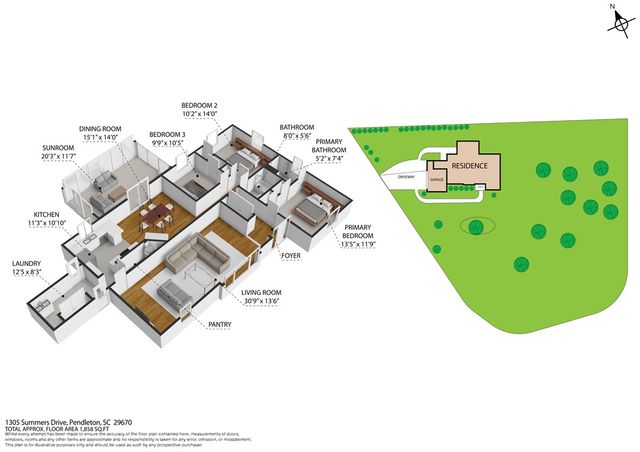 1305 Summers Drive, Pendleton, SC 29670