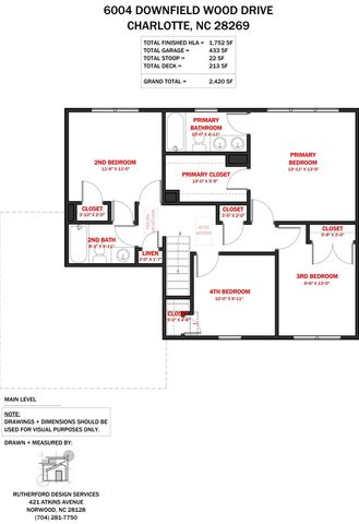 6004 Downfield Wood Drive, Charlotte, NC 28269
