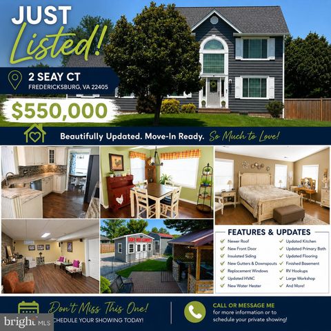 2 SEAY CT, Fredericksburg, VA 22405
