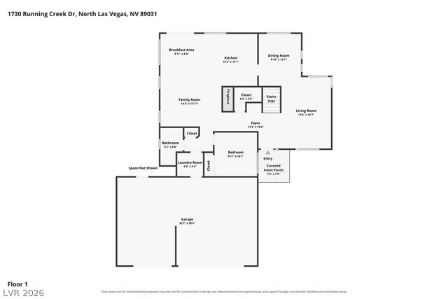 1730 Running Creek Drive, North Las Vegas, NV 89031