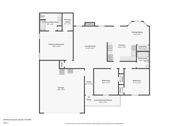 1049 Monticello Pl, Gallatin, TN 37066