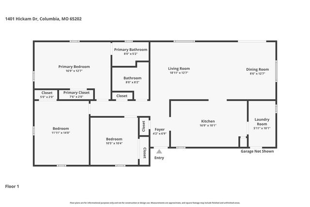 1401 HICKAM DR, Columbia, MO 65202