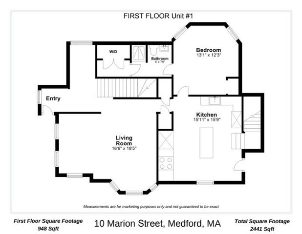 10 Marion St. 1, Medford, MA 02155