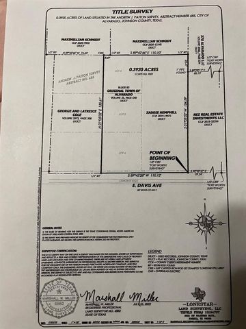 703 E Davis Avenue, Alvarado, TX 76009