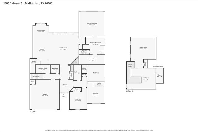 1105 Safrano Street, Midlothian, TX 76065