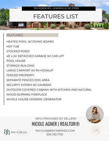 710 Dorse Road, Lewisville, NC 27023