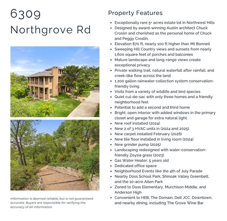 6309 Northgrove RD, Austin, TX 78731