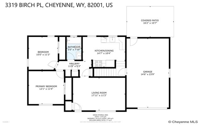 3319 BIRCH PL, Cheyenne, WY 82001
