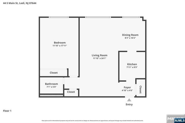 44 Main Street 6F, Lodi, NJ 07644