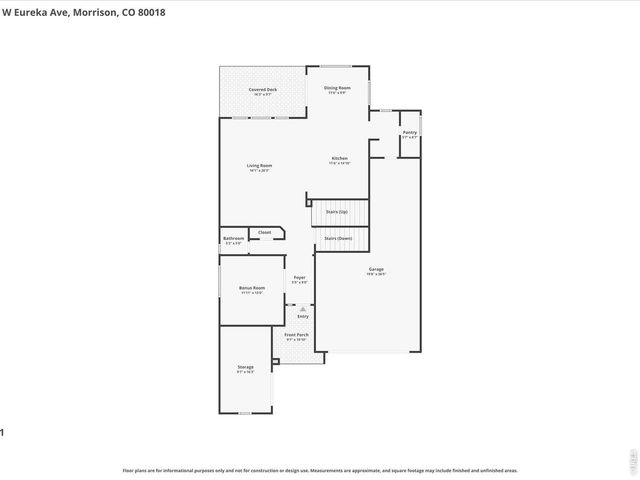 15682 W Eureka Ave, Morrison, CO 80465