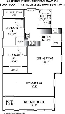 61 Spruce Street 1, Abington, MA 02351