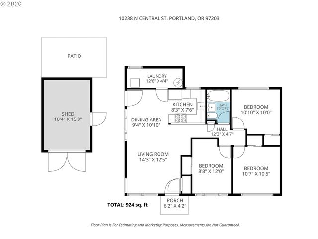 10238 N CENTRAL St, Portland, OR 97203