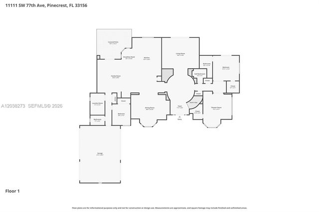 11111 SW 77th Ave, Pinecrest, FL 33156