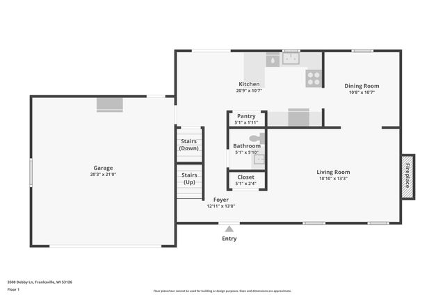3508 Debby LANE, Franksville, WI 53126