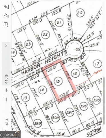 LOT 15 Harbor Heights Circle, Lavonia, GA 30553