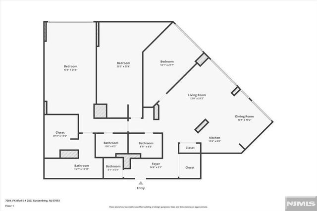 7004 Boulevard East 8C, Guttenberg, NJ 07093