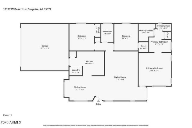 13177 W Desert Lane, Surprise, AZ 85374