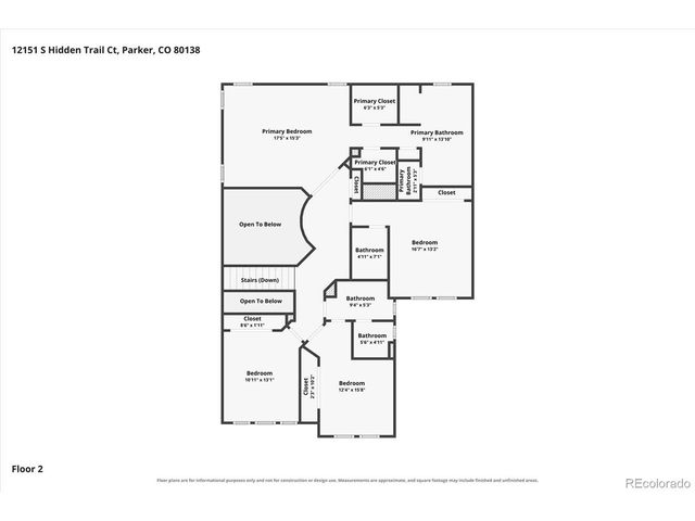 12151 S Hidden Trail Ct, Parker, CO 80138