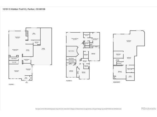 12151 S Hidden Trail Ct, Parker, CO 80138