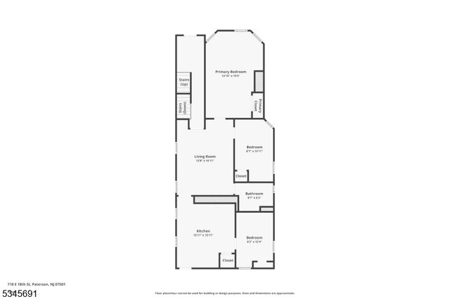 718 E 18Th St, Paterson City, NJ 07501