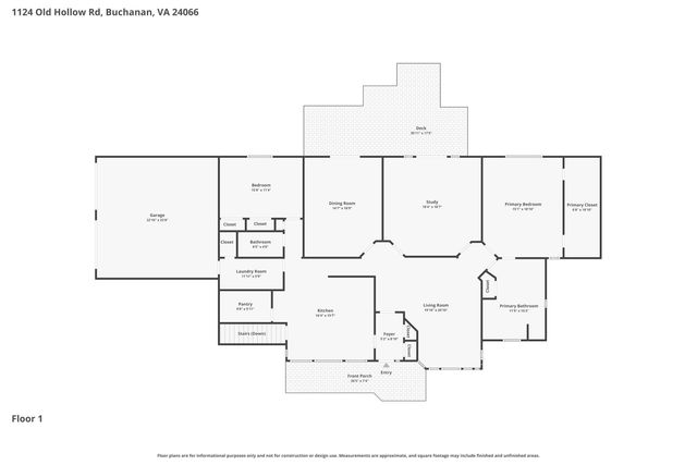 1124 Old Hollow RD, Buchanan, VA 24066