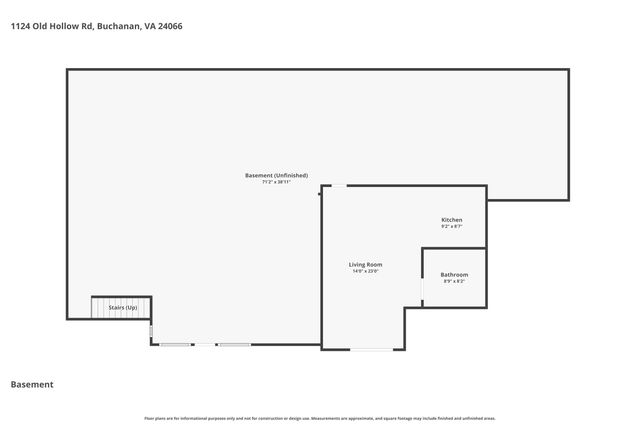 1124 Old Hollow RD, Buchanan, VA 24066