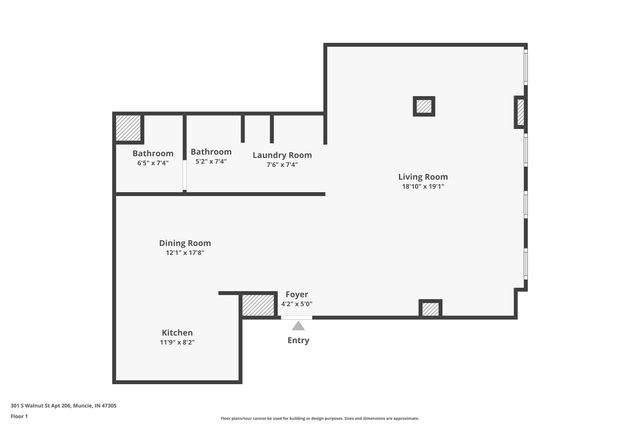 301 S Walnut St Apt 206, Muncie, IN 47305