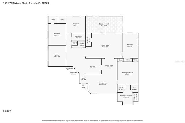 1092 W RIVIERA BOULEVARD, Oviedo, FL 32765