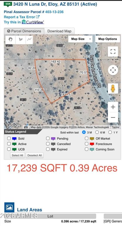Image 18 of property listing at 3420 N LUNA (10 RESIDENTIAL LOTS) Drive 31, Eloy, AZ 85131
