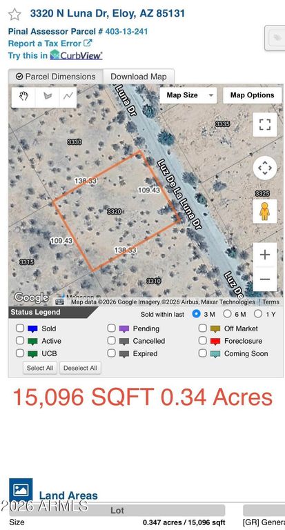 Image 20 of property listing at 3420 N LUNA (10 RESIDENTIAL LOTS) Drive 31, Eloy, AZ 85131