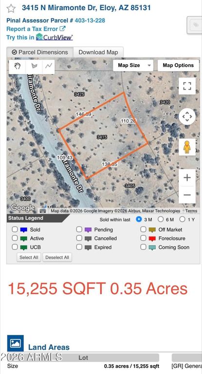 Image 29 of property listing at 3420 N LUNA (10 RESIDENTIAL LOTS) Drive 31, Eloy, AZ 85131