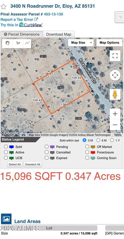 Image 34 of property listing at 3420 N LUNA (10 RESIDENTIAL LOTS) Drive 31, Eloy, AZ 85131