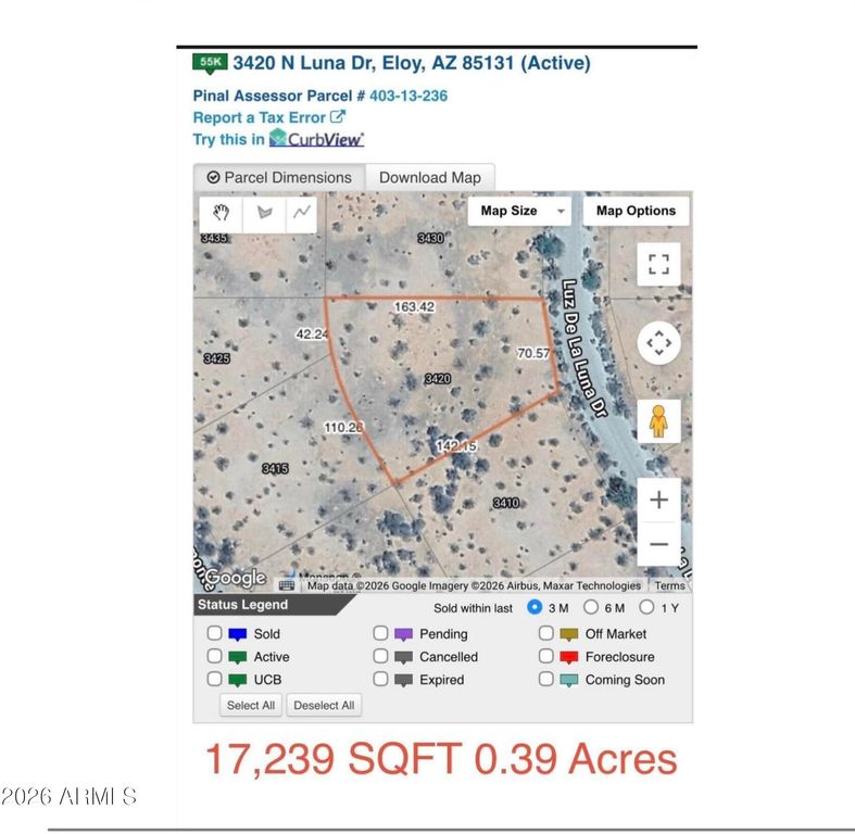 Image 37 of property listing at 3420 N LUNA (10 RESIDENTIAL LOTS) Drive 31, Eloy, AZ 85131