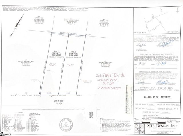170 A Otis Street Lot 1, Greenville, SC 29605