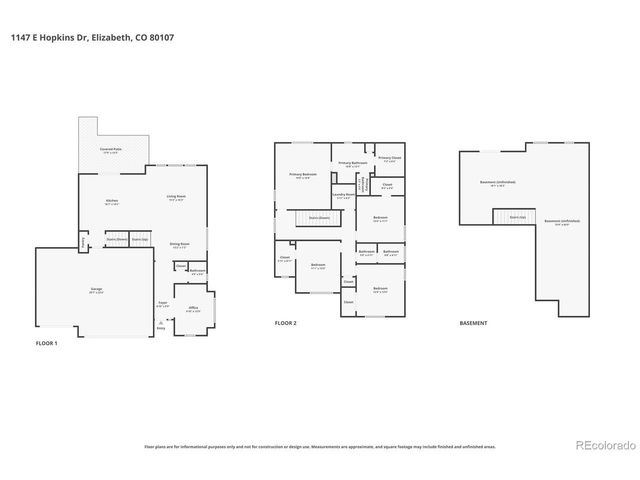 1147 E Hopkins Dr, Elizabeth, CO 80107